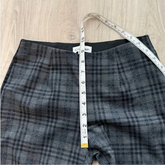 Calvin Klein Dark Gray Plaid Pants - Picture 6 of 7